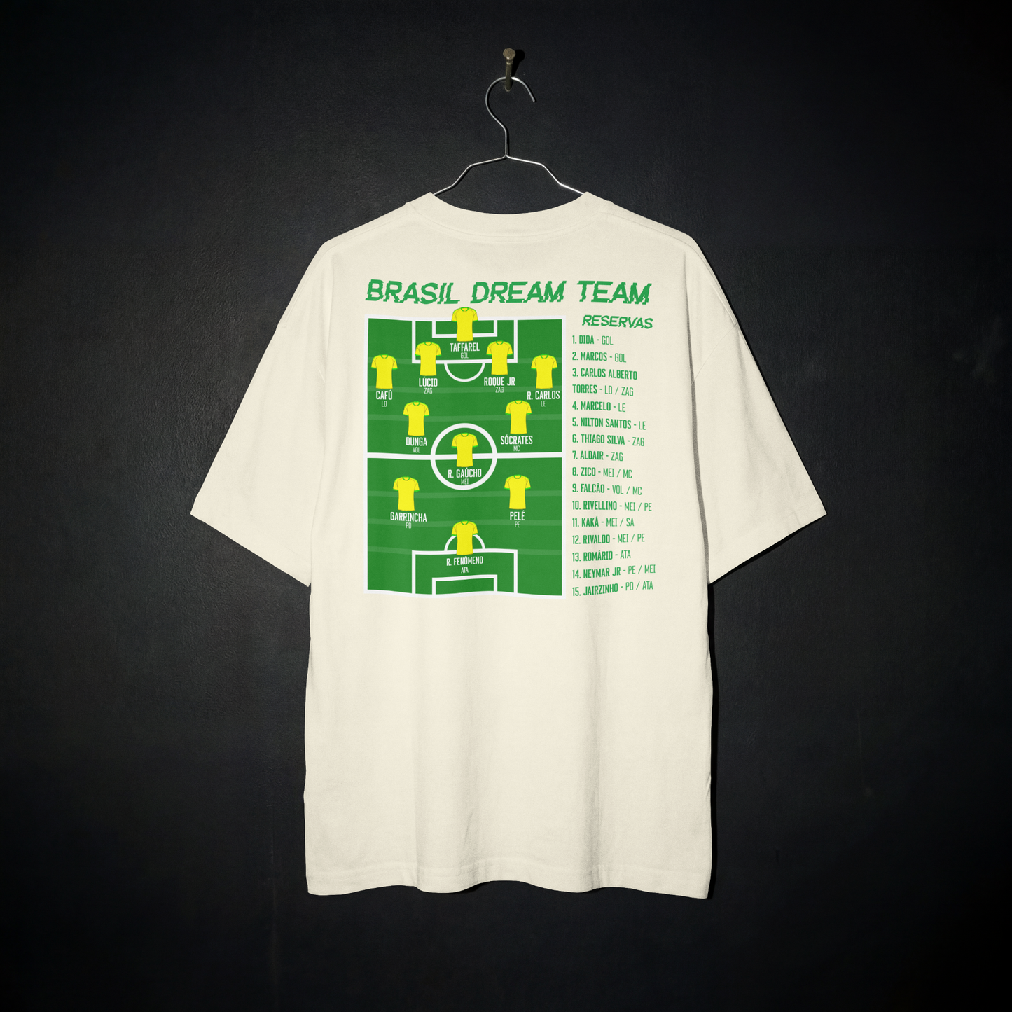 Camiseta Oversized - Brasil Dream Team